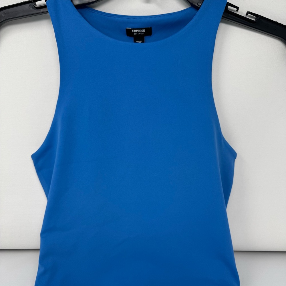 Express Body Contour Women’s Blue Tank Top